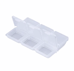 Meiho, Accessories Box, 95x68x18 - 6 Comp. - Clear