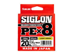 Sunline Siglon PE X8 Braid, Light Green 150m