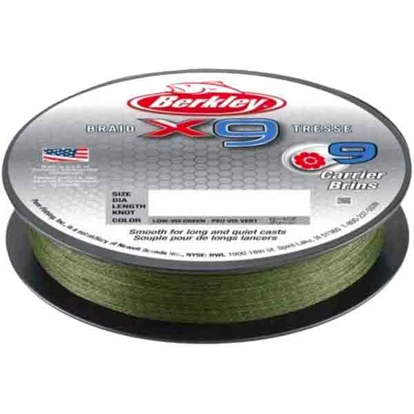 Berkley X9 Low -Vis Green 150 Meter Flätlinor 1 Berkley X9 Low -Vis Green 150 Meter Flätlinor
