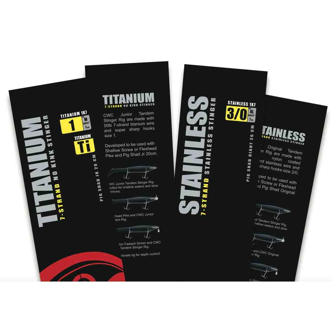 CWC Titanium Stinger 75lb Original Tandem 2/0 2 CWC Titanium Stinger 75lb Original Tandem 2/0 - Bild 2