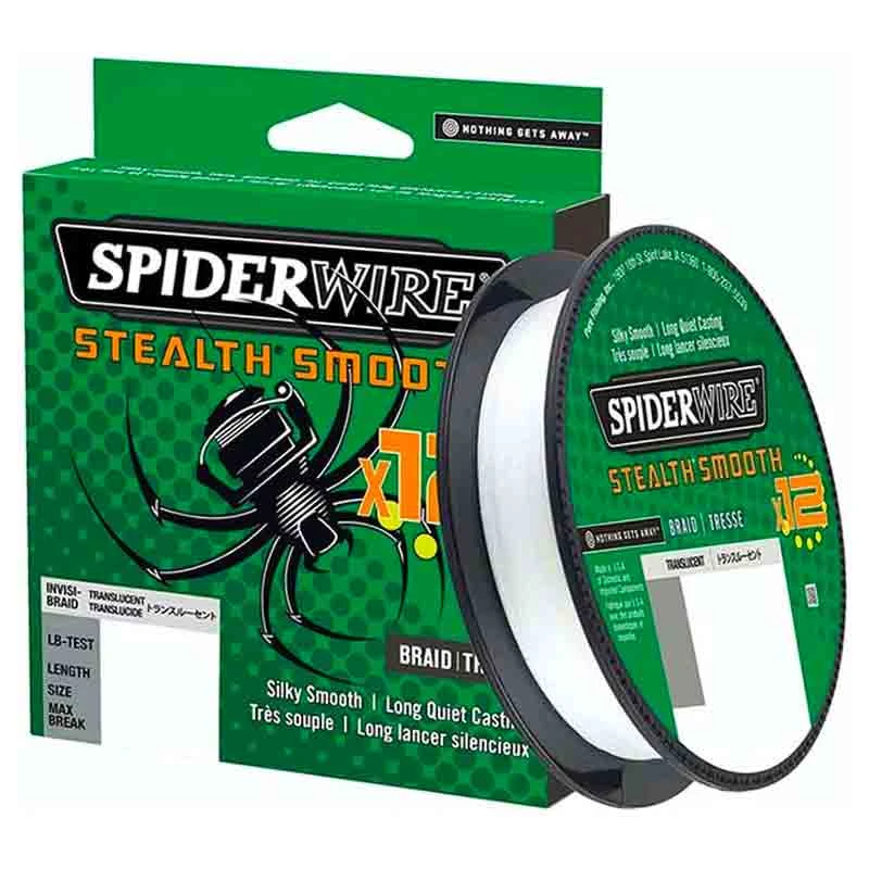 SpiderWire Stealth Smooth 12 150 Meter Translucent 1 SpiderWire Stealth Smooth 12 150 Meter Translucent